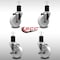 Service Caster 4'' SS Nylon Wheel Swivel 1-3/4'' Expanding Stem Caster Set 2 Brakes, 4PK SCC-SSEX20S414-NYS-2-TLB-2-134 - alternate 2